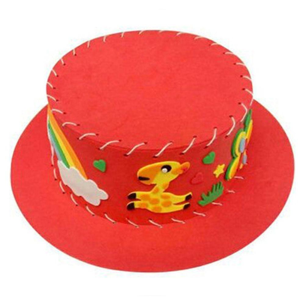 Creative Diy Sewing Eva Hat Puzzle Early Education Cartoon Animal Hat Cap Diy Project