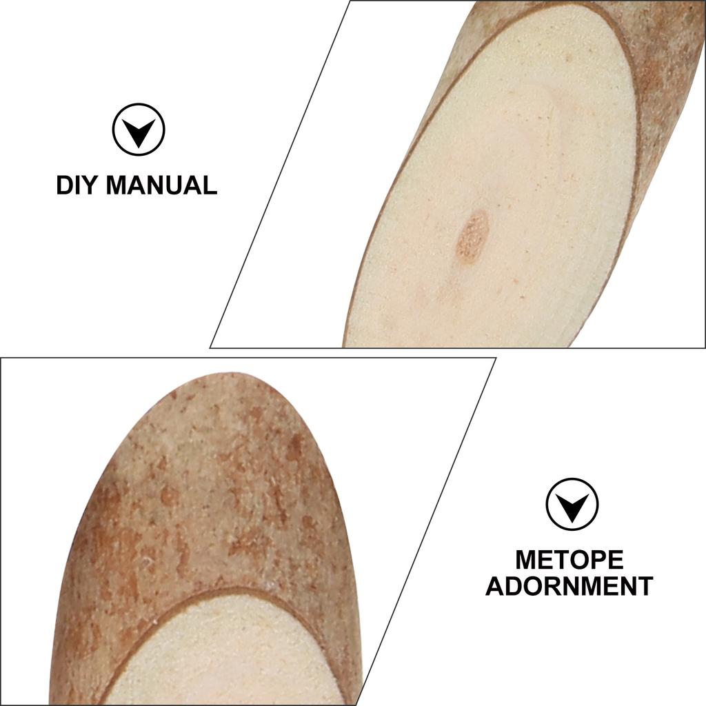 20 Pcs 4-5Cm Oval Wood Slices Natural Pine Diy Wooden Circles For Craft Wedding Decor Log Discs Handmade Coasters