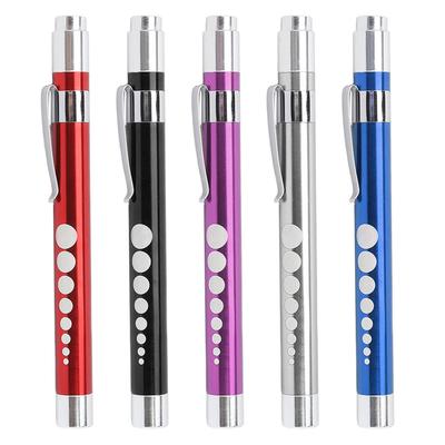 LED Penlight White Lighting Concave  Aluminum Alloy Medical Pen Light for Throat