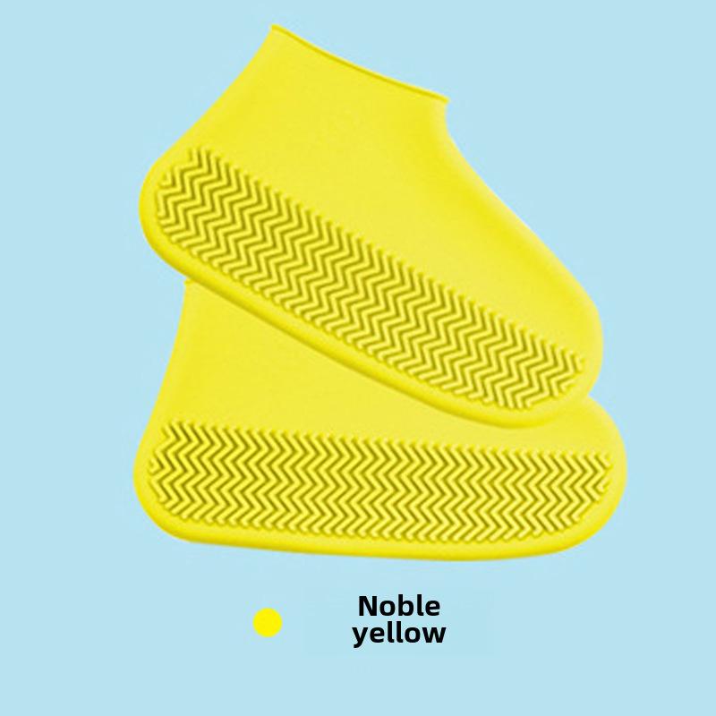 

Водонепроникні Нековзні Силіконові Чохли для Дощового Взуття для Дорослих і Дітей - Потовщені, Портативні, Короткі для Піших Прогулянок на Відкритому Повітрі та Подорожей Size L [for shoe size 38-43]