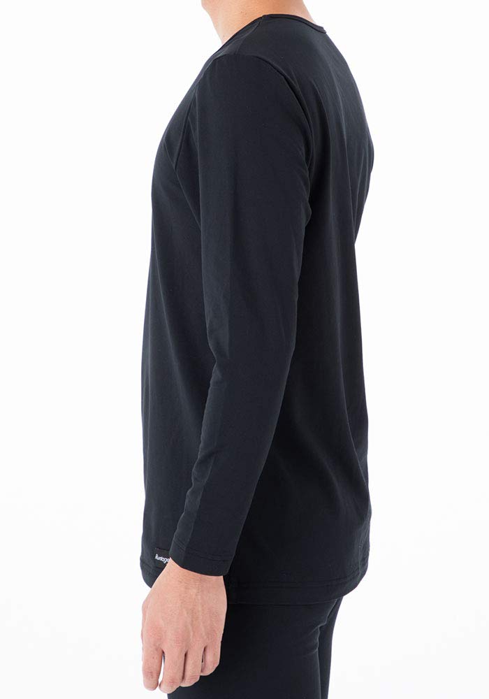 Lantage Thermonics Innerwear Cold and IFBT Top, Heat-Generating, Temperature-Regulating, Sweat-Relieving, Sports-Specific (L, Black), Weather,