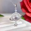 2026 Exquisite White Crystal Pendant Necklace, S925 Silver, Simple & Fashionable Design for Women