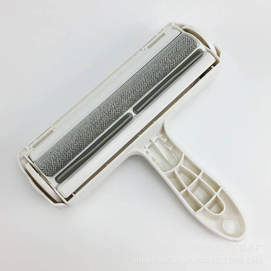 2-Way Pet Hair Remover Roller Removing Dog Cat Hair From Furniture Self-cleaning Lint Pet Hair Remover One Hand Operate