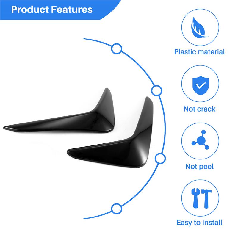 For Polo    Front Bumper Fog Light Eyebrows Spoiler Decorative Trim