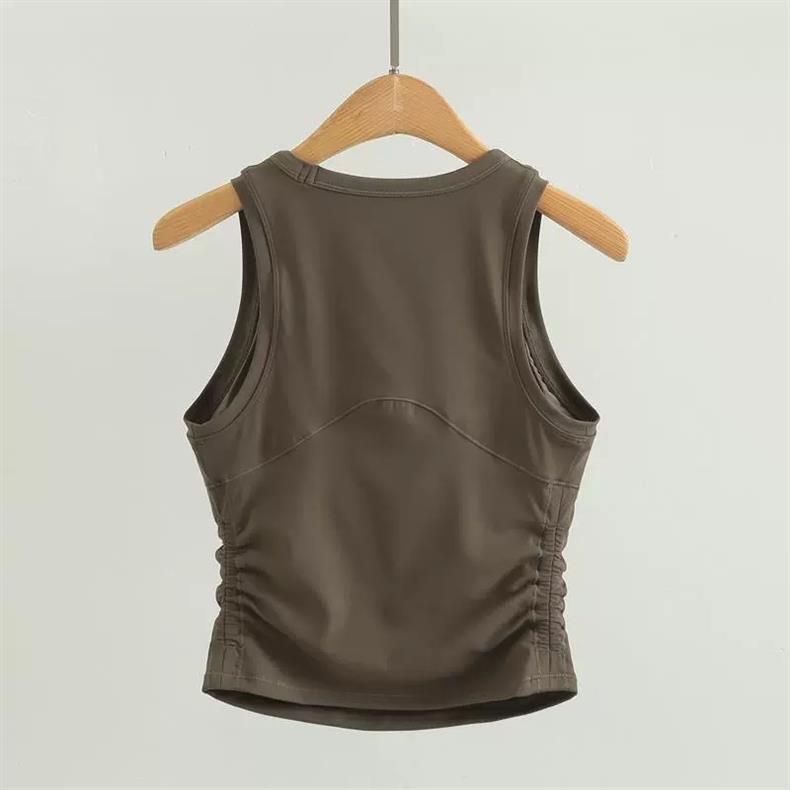 US ALO Yoga Wolkenartige Sportweste mit Brustpolstern für Laufen, Fitness und Yoga