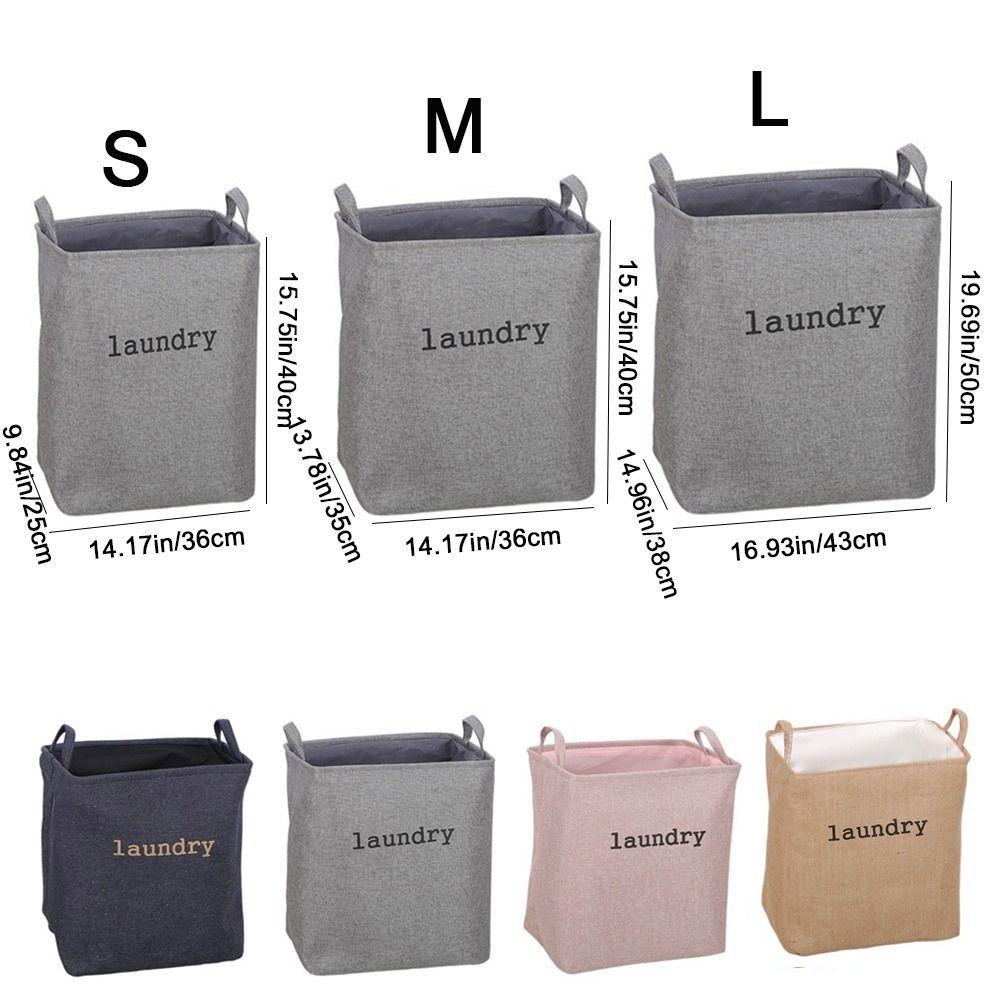 Foldable Dirty Clothes Storage Basket EVA Jute Clothes Storage Basket Toys Organizer  Sundries