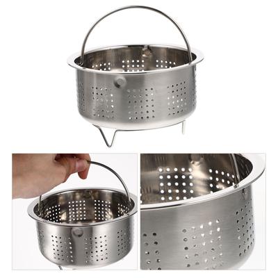 Stainless Steel Steamer Supply Compartment Basket Dumpling Vegetable Food Kitchen Strainer Steaming Rack Vegetables