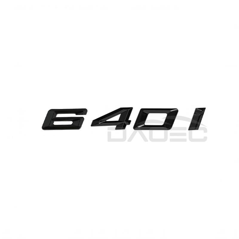 Auto 3D ABS Kofferraum Buchstaben Logo Plakette Emblem Styling Aufkleber Für BMW 6er Serie 630i 640i 645i 650i E63 E64 F06 F12 F13 G32