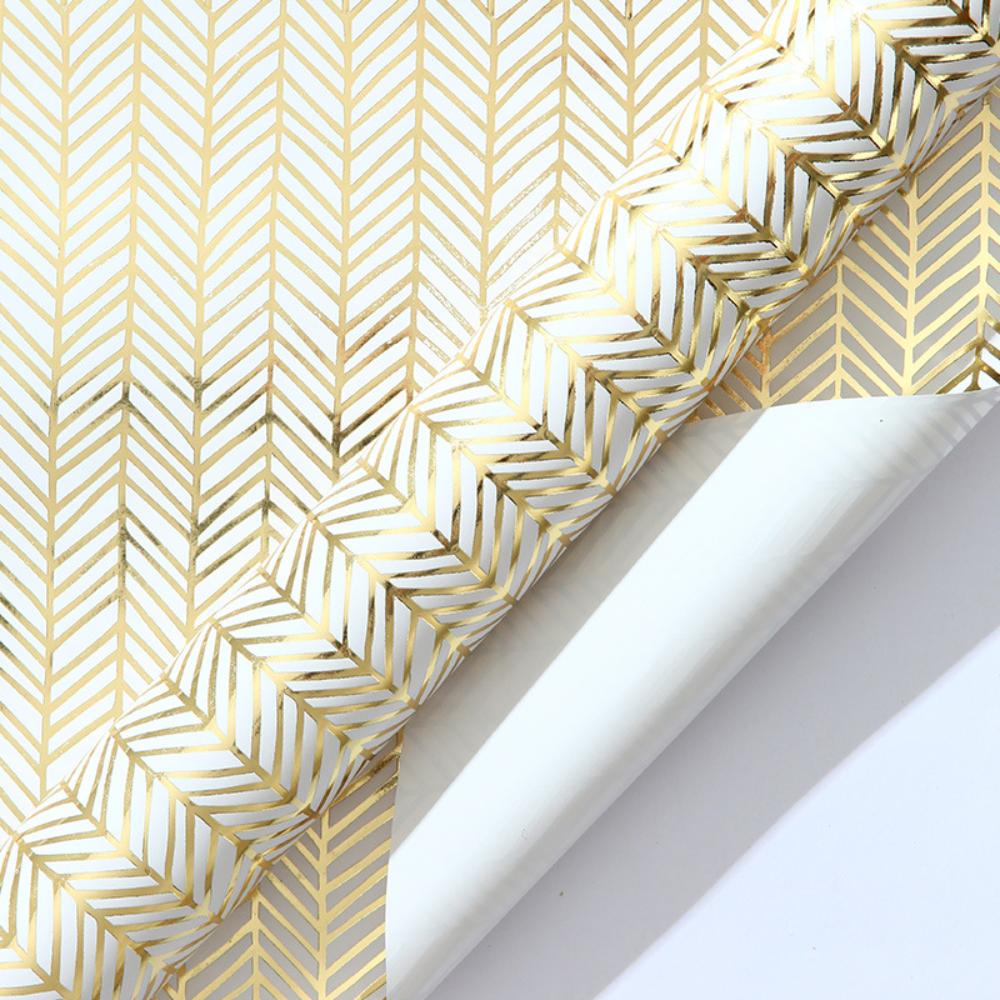 

43x300cm Bronzing Striped Golden Polka Dot Gift Wrapping Paper Christmas Valentine s Day Birthday Gift Wrapping Paper Crafting