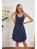 2024 Summer Solid Color Spaghetti Strap Sleeveless Dress