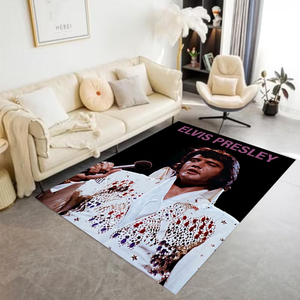 Elvis Lives Forever Floor Mat Perfect for Game Room Living Rooms Decorate room Dormitory Antislip Carpet Office home decor Spiritual Gift