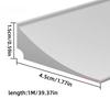 1pc 1M/39.97in New Silicone Bathroom Water Stopper Strip Dry and Wet Separation Bendable Kitchen Countertop Retaining Shower Dam