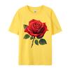 Unisex Clothing Red Rose Tees Birthday Camisa Unisex Retro Funny Camisa Unisexs TShirts Funny Tops Tees Top Quality