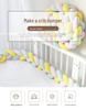 Fascia Anti-Collisione per Culla da Bambino INS: Treccia a Tre Fili Morbida Imbottitura per Quilting Fai da Te