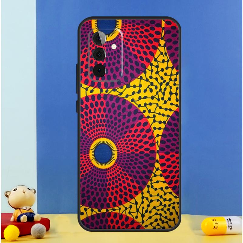 

African Fabric Print Case For Samsung Galaxy A56 A52 A53 A16 A26 A36 A55 A35 A15 A32 A12 A33 A13 A14 A34 A54 A17 For Samsung A12