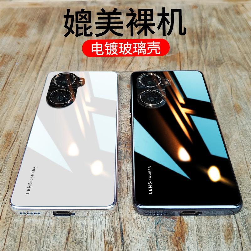Applicable to Honor 11 mobile phone case pro lens all-inclusive 11pro electroplated mobile phone case new tempered glass curved screen