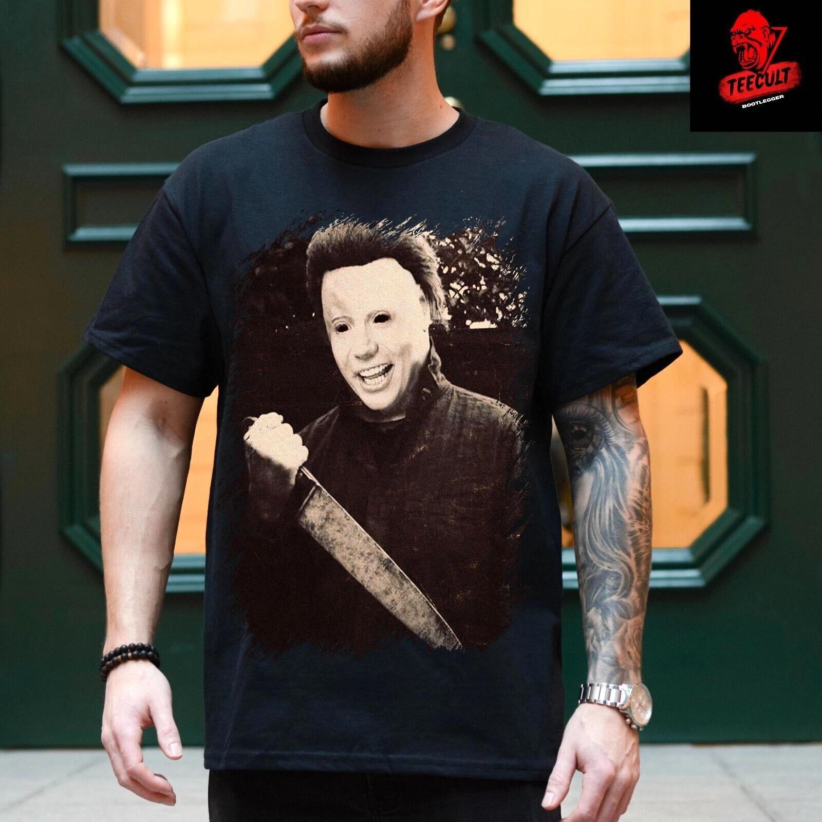 Men s and Women s T-shirts Michael Myers Halloween Horror Movie | Unisex Heavy Cotton S
