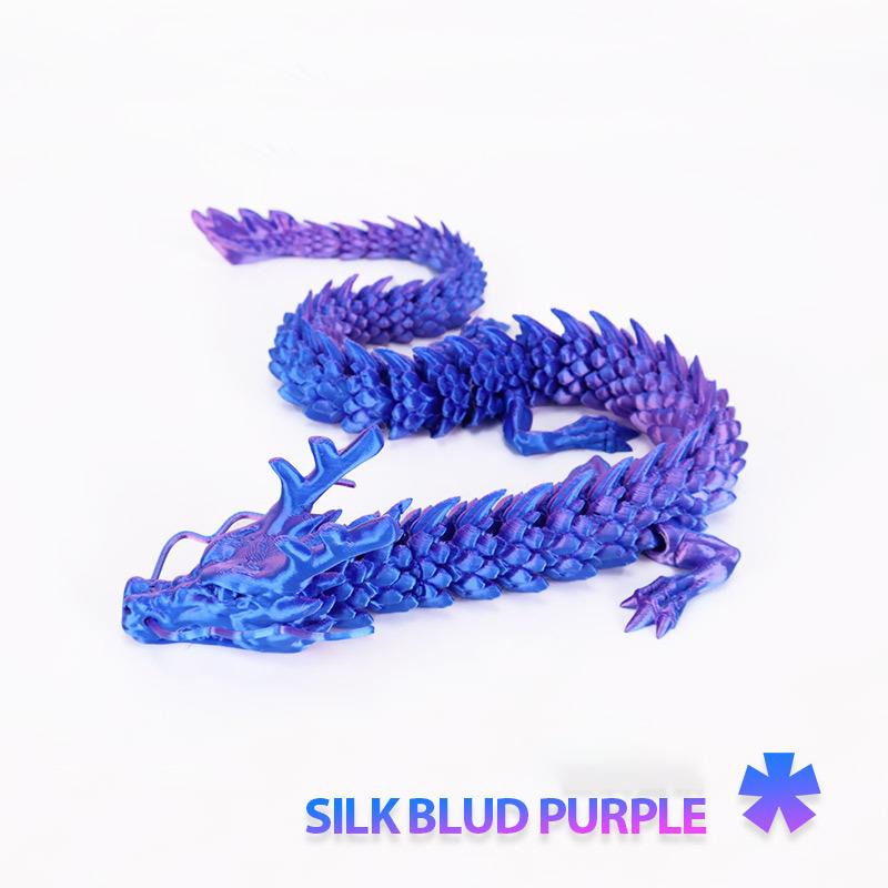 30CM 3d Printed Crystal Dragon Antistress Fidget Decompression Toy Rotatable Articulated Perfect  Figure Radiant Dazzling Colors