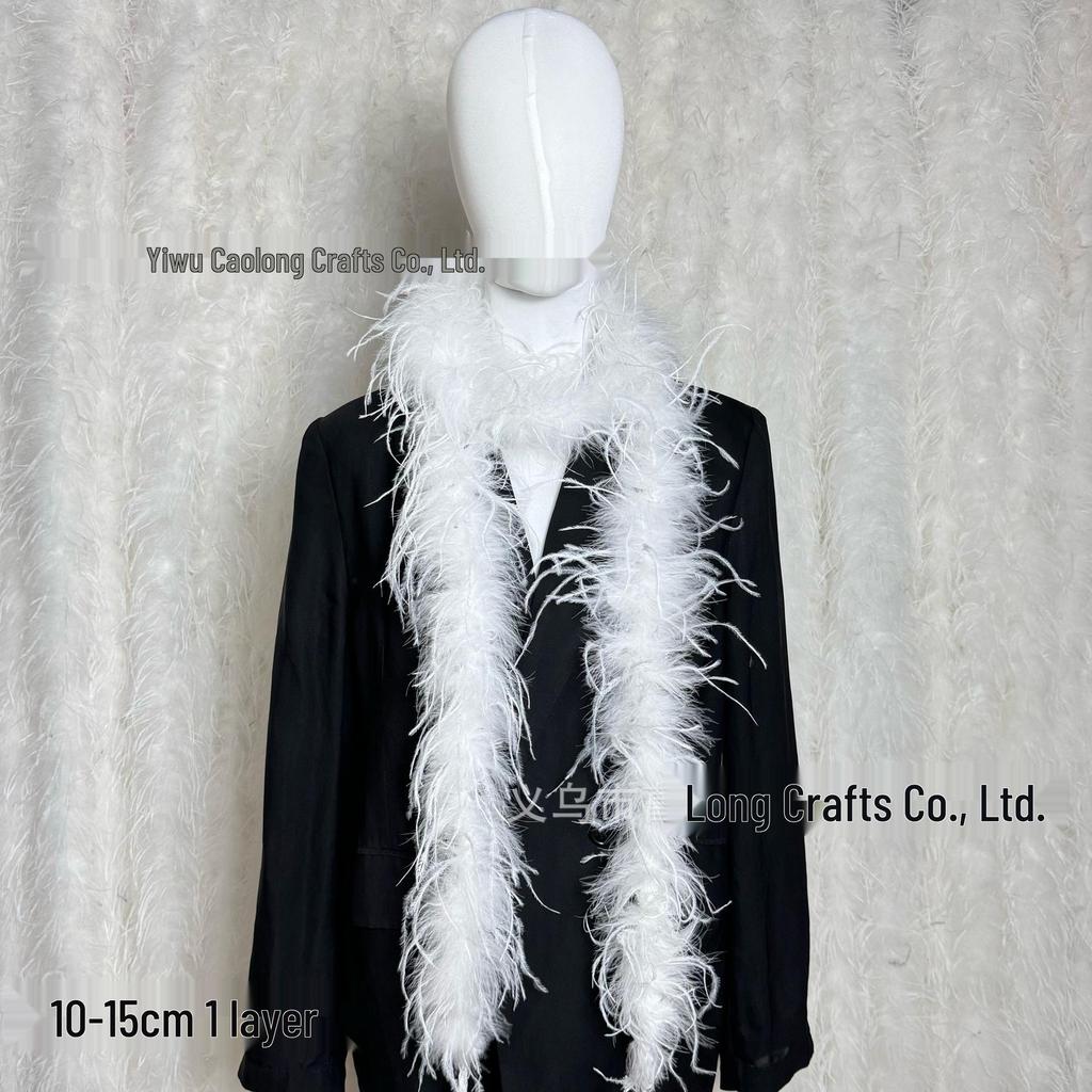 Ostrich Feather Strips for Decorative Stage & Catwalk Scarves