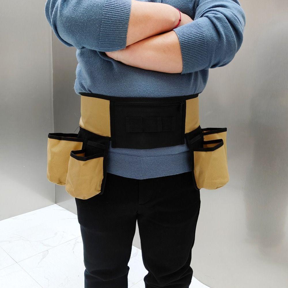 Waterproof Housekeeping Waist Belt Adjustable Gardening Tool Waist Bag  Electrician Toolkit