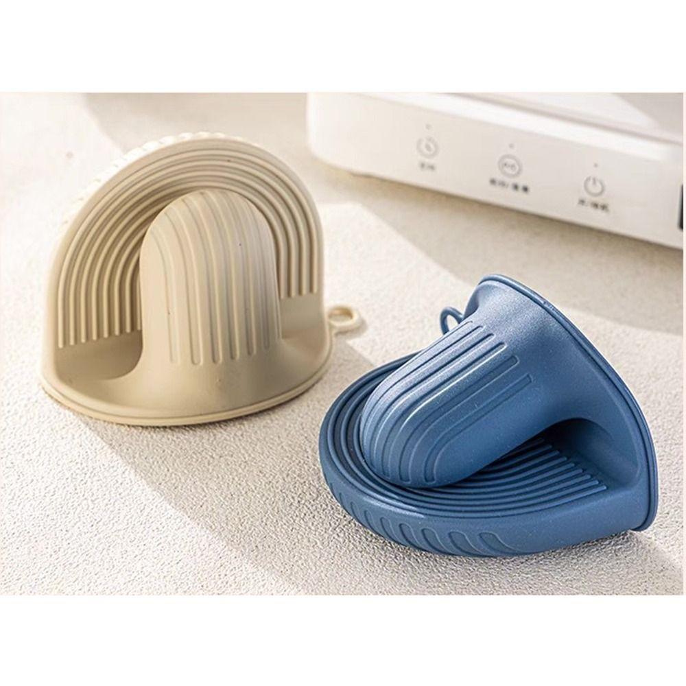Thickened Silicone Oven Mitts Anti-scald Baking Gloves Microwave Hand Clips  Baking Ovens