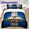 SC Paderborn 07 Pattern Bedding uilt Set uilt Cover Pillowcase Home Decoration Birthday Gift (1 * duvet cover + 2 * pillowcase without core)