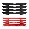 4Pcs Car Rubber Door Anti-collision Protection Strips Non-Slip Sticker For Jeep Renegade Patriot Wrangler Cherokee Compass Trail