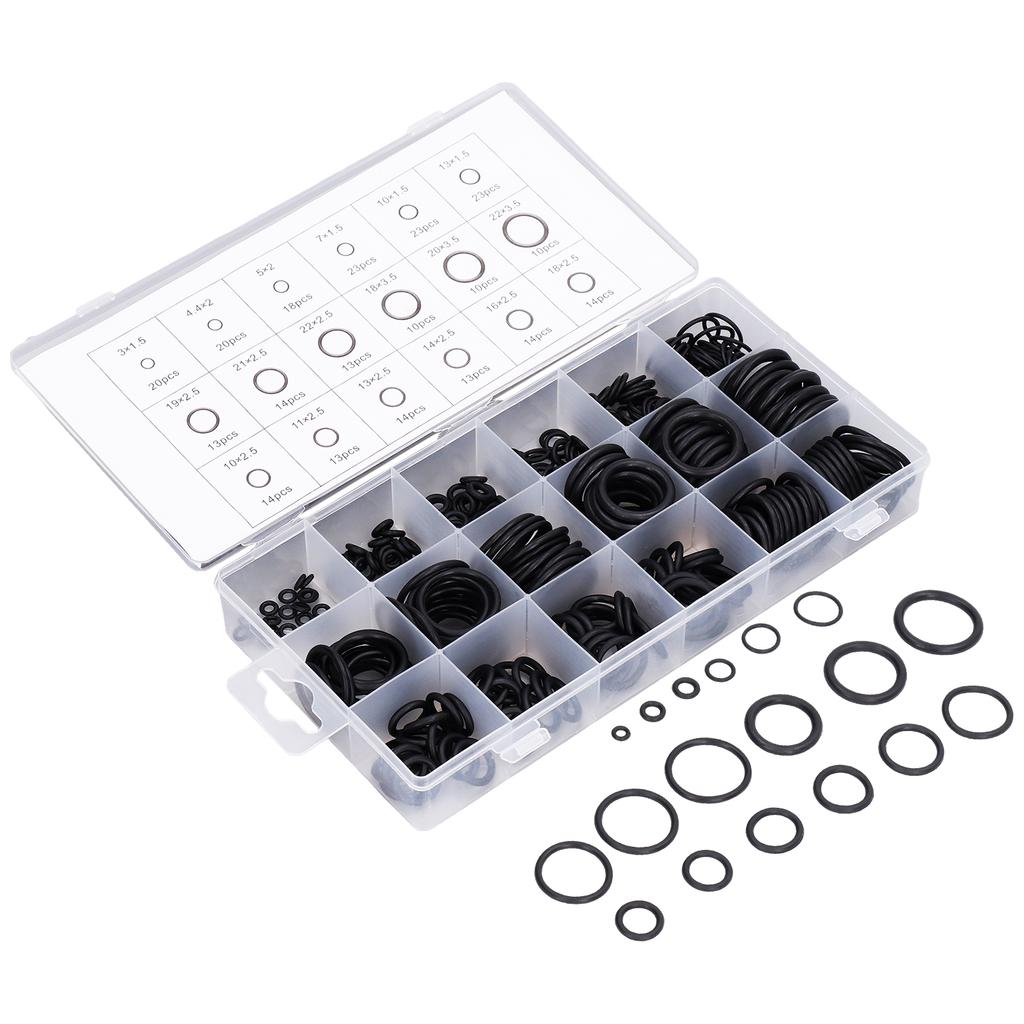 279 szt. Zestaw uszczelek O-ring do hydrauliki Gumowy odporny na zużycie Zestaw asortymentowy O-ringów do samochodów