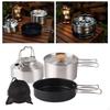 Camping Cookware Set Outdoor Cook Gear Lightweight Kitchen Utensils Hotpot Pot Pans and
