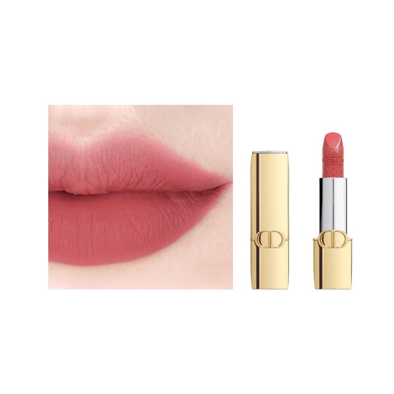 

DIOR Lipstick s 24-year Christmas Limited Edition Fierce Blue Gold Tube Velvet Easy to color and whiten Smooth and long-lasting matte high-end #374 синий