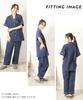ON NISHIKI Summer Short Premium Combed Double Top and Bottom Long Loungewear Size Women's Pajamas, Sleeves, 100% Cotton, Yarn, Gauze, Skin-Friendly,