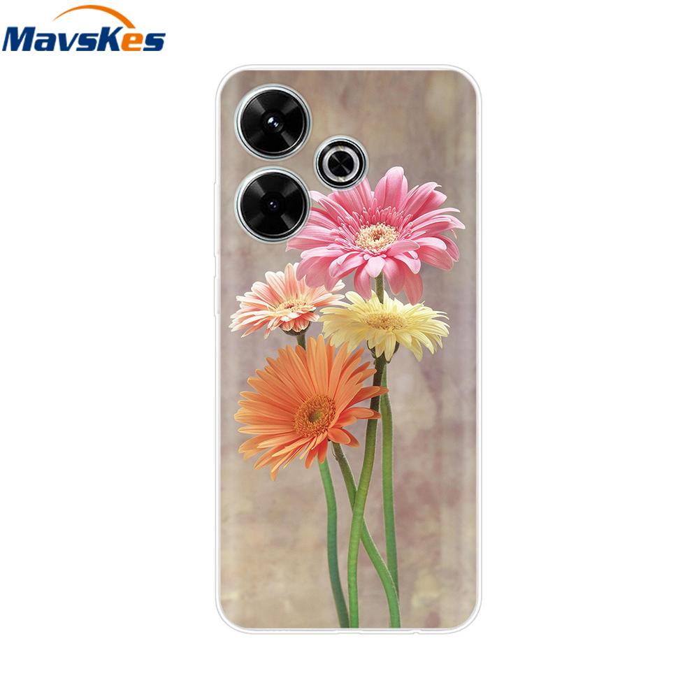 Case for Xiaomi Poco M6 4G Capa For Funda de teléfono Redmi 13 4G Back Cover For Etui Xiaomi Redmi 13 PocoM6 4G Phone Coque Para