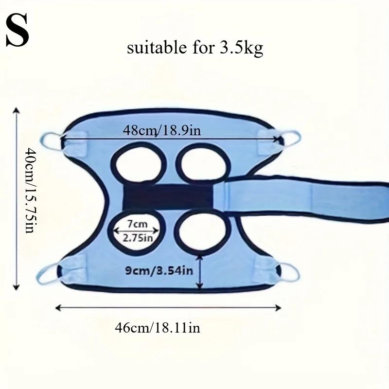 Pet Grooming Hammock with Comfort Grip - Anti Scratch & Bite Restraint Sling for Dogs & Cats, Small To Medium Pets