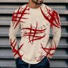 Halloween 3D Digital Printed Men's Casual Base Shirt PLUS SIZE T-Shirts (men’s)