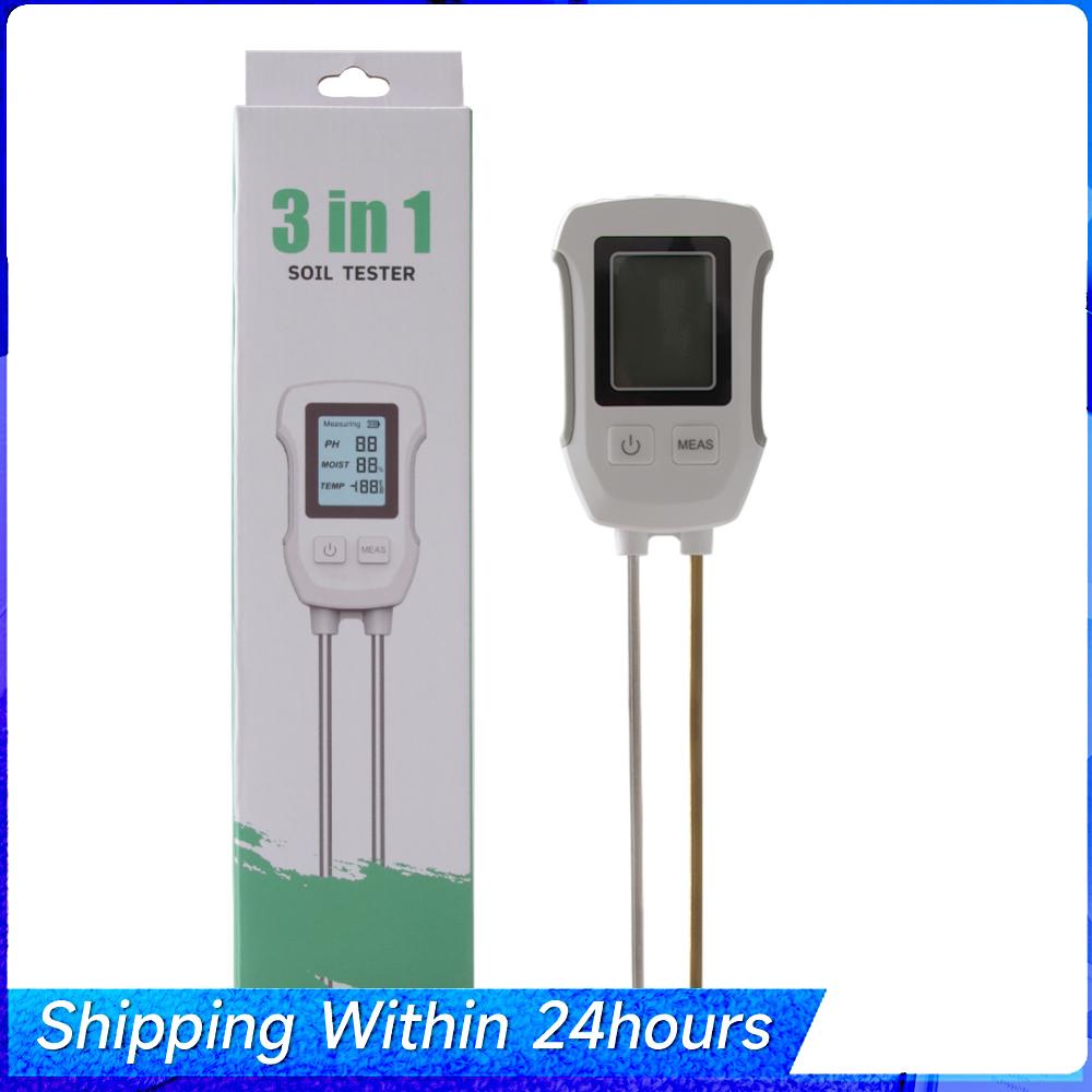 

3 In1 Soil PH Tester LCD Screen Soil PH Meter Digital Plant Temperature Environment Humidity Meter Indoor & Outdoor Plants Use China Mainland