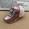 Heavy Industry Fox Rhinestone Baseball Cap Female, Summer Sequin Mesh Breathable Anti-UV ins Wind Duck Tongue