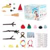 41/86/96/117/131Pcs/Set DIY Christmas Clay Snowman Kit Kids Handmade Build a Snowman Modeling Clay Crafts Xmas Stocking Stuffers Holiday Gift