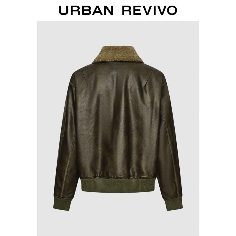 

UR Men s Spliced Fur Collar Winter Jacket L