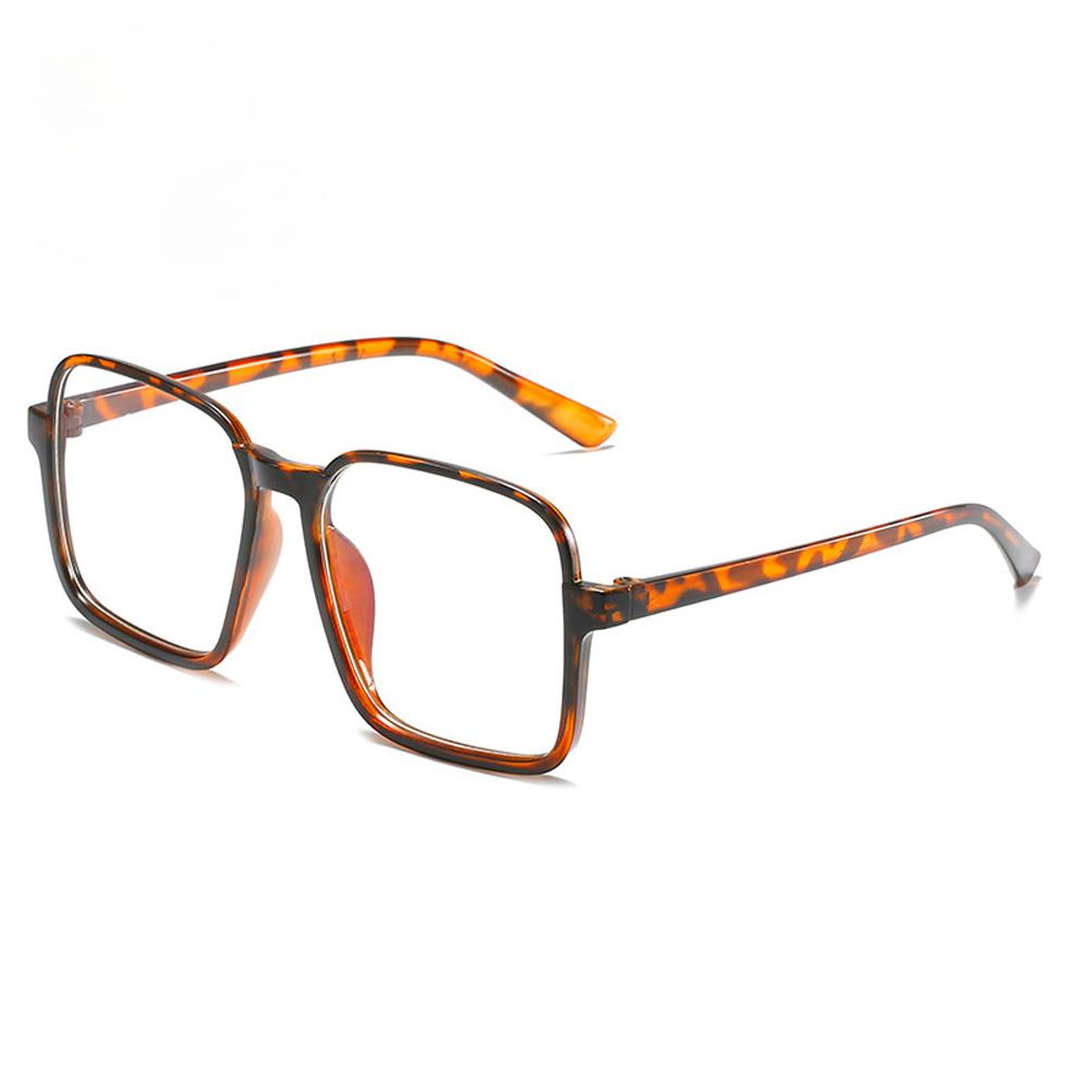 

1 Pair Of Women S Square Pc Frame Simple Large Frame Flat Light Mirror