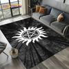 Tappeto Tappeto 3D SPN Supernatural Sign Dean Sam per Soggiorno Camera da Letto Casa Decorazione Divano, Tappeto Area Giochi Bambini Tappetino Antiscivolo