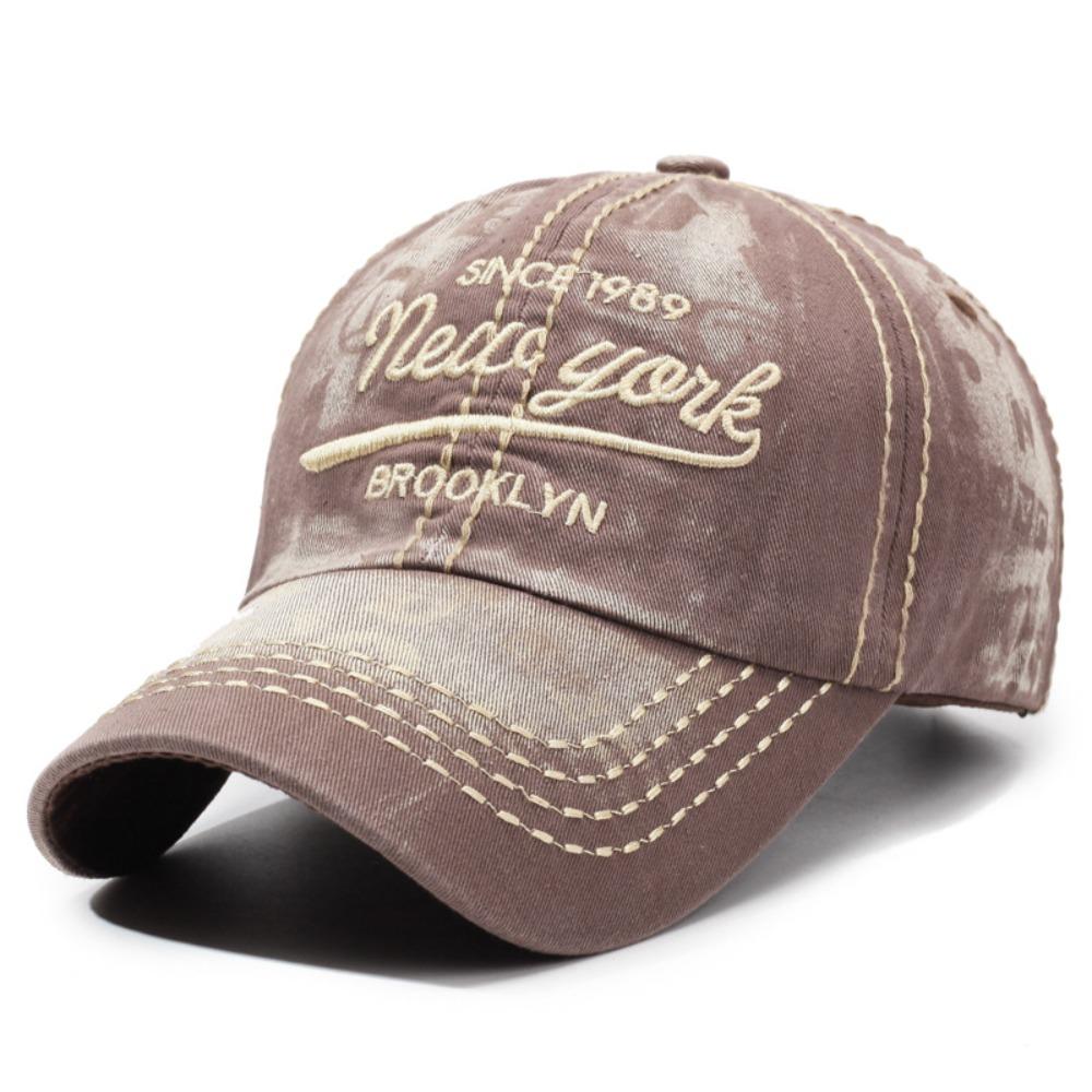 

Retro New York Embroidered Baseball Cap Cotton Hip Hop Dad Hat Adjustable Distressed Outdoor Sun Hat For Man Women Unisex
