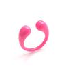 Aesthetic Candy Fun Resin Acrylic Imitated Crystal Geometric Round Classic Open Ring Fashion Irregular Rings Women Men Jewelry