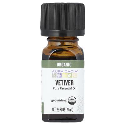 Organic, Vetiver, 0.25 Fl Oz (7.4 Ml)