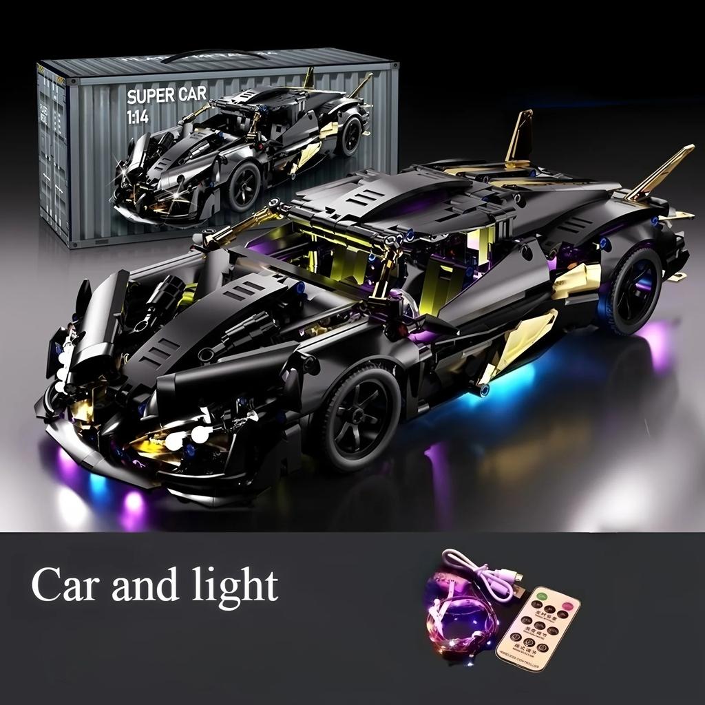 New Technology Racing Car Model Building Block Technology Adult 1:14 DIY Supercar Brick Puzzle Toys Children and Adults Gifts