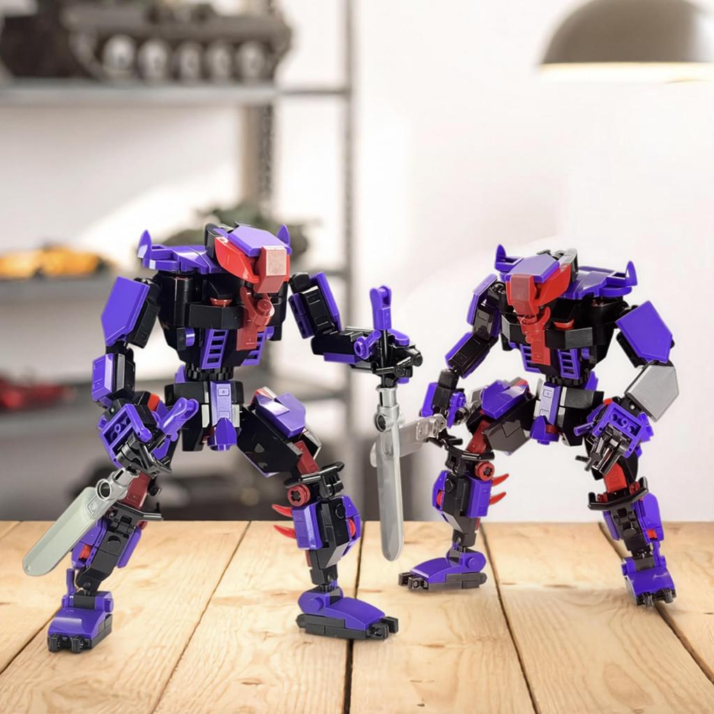 MyBuild Sci-Fi Void Talon 5026 - Alien Villain Mech - Twin-Bladed Combat Unit | Articulated Mech Plastic Model Kit | Robot Assembly | Ages 14+