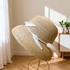 Japanese Hepburn-Style Tulip Raffia Sun Hat for Women - Hand-Woven Summer Straw Hat with Sun Protection