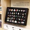 Collectible Badge and Brooch Display Box with Clear Dustproof Cover Jewelry Storage Holder Gift for Home Use