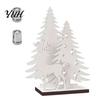 Warm Atmosphere Room Decor LED Wooden Christmas Tree Tabletop Decor, Glowing Hollow Light Up Luminous Ornaments for Holiday Party And Festive