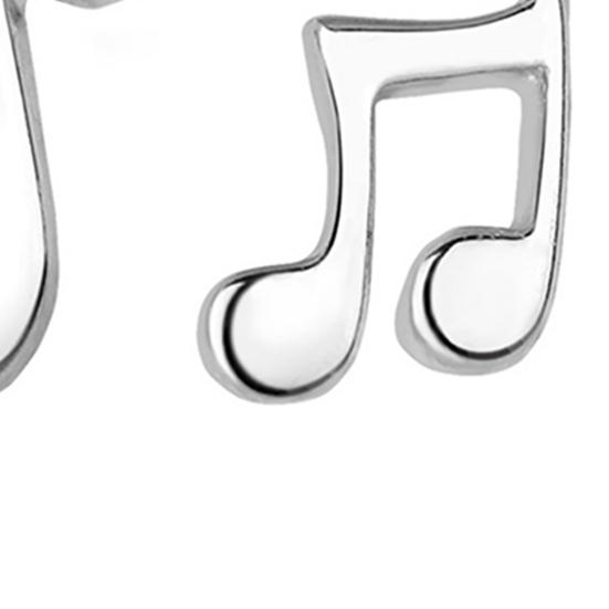 Smykker Charm Asymmetri Hypoallergenic musikknoter Sølvfarge øredobber øredobber