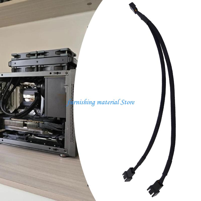 Y5GD Pwm Fan Splitters Extension Cable 3Pin Fan Extention Cables Computer Case Mainboard Power Cables Connectors Enduring